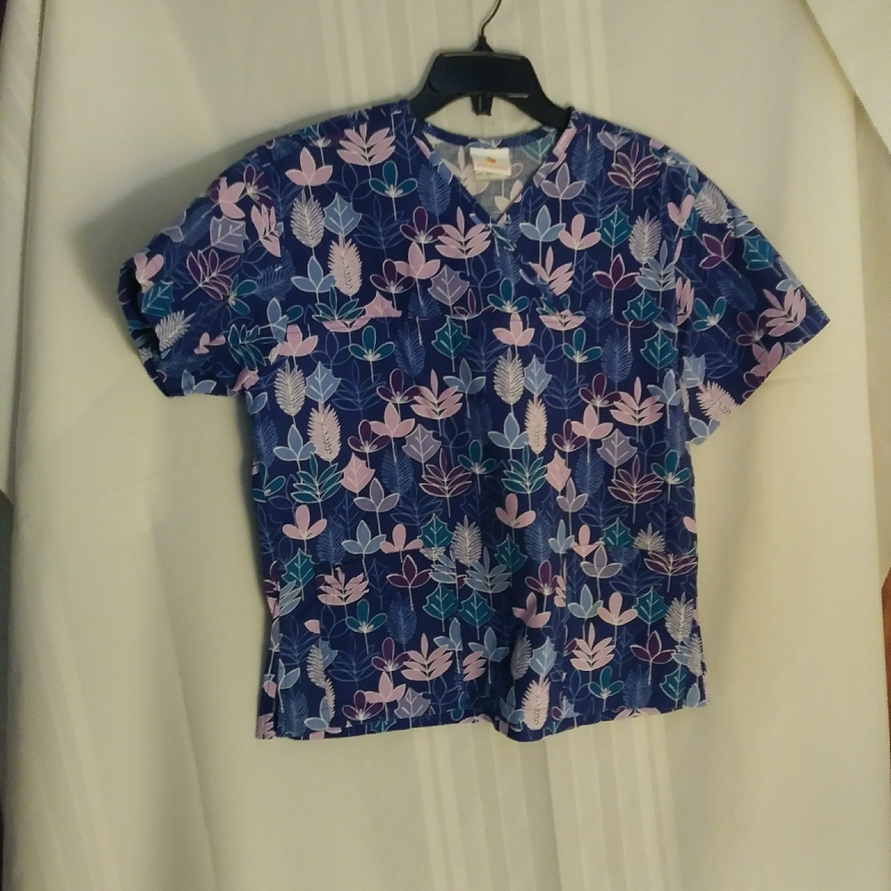Peaches Scrub Shirt